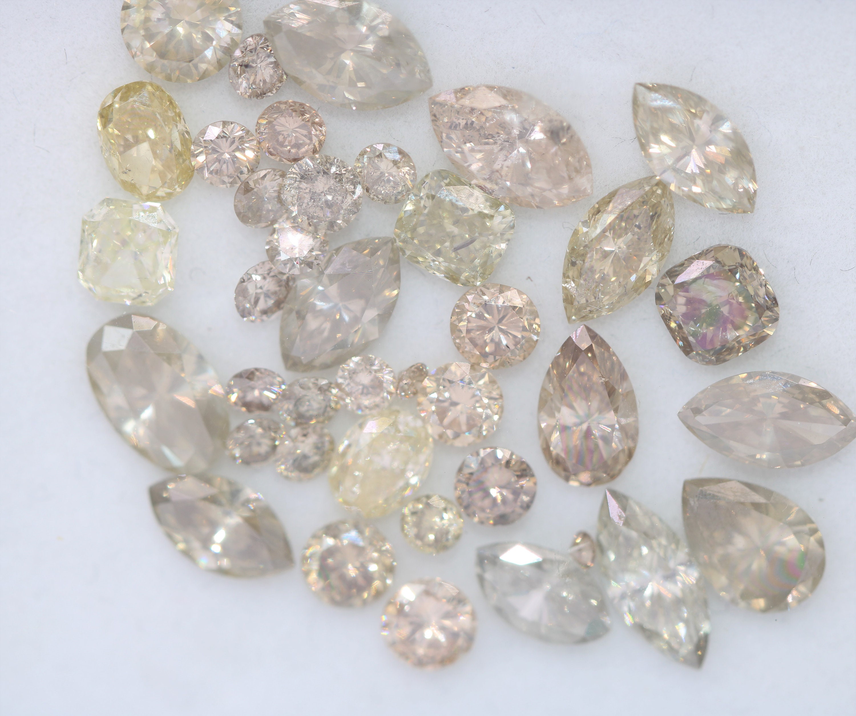 Salt and Pepper Grey Diamond 7 mm by 4 mm Grey Rustic Etsy