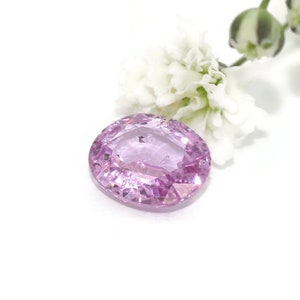 Oval Rosa Natur Saphir Stein Lose 1,29 Karat
