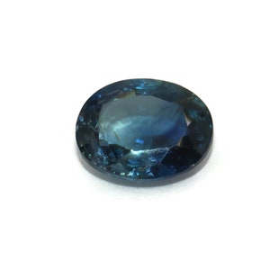 Oval Blue Green Parti Sapphire Stone Loose 1.47 carat