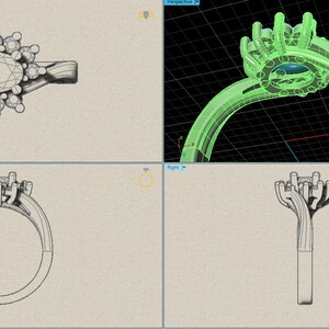Oval Cut Custom Engagement Rings, Custom Engagement rings, Custom jewelry 3D designer, Design your own ring, Design Your Own Custom Engagement Ring
