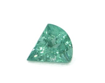 Geometric Natural Tourmaline Stone Loose Paraiba Color
