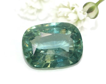 5 carat GIA Certified Teal Blue Green Sapphire Unheated
