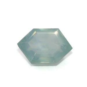 1 carat Hexagon Teal Blue Montana Sapphire Stone Loose Unheated