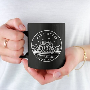 State of Washington Coffee Mug | Washington State Pride Ceramic Cup | Pacific Northwest Gift | Washington State Motto | Washington Is Home