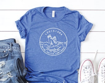 Louisiana State Motto Unisex T-Shirt | Louisiana Home State Pride Shirt | Louisiana Vacation Souvenir Graphic Tee | Louisiana Gift Apparel