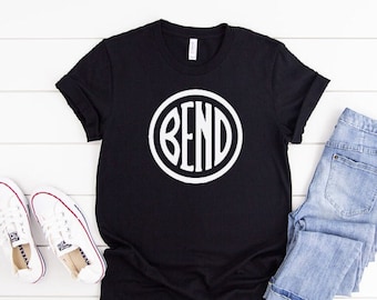 Bend Oregon T-Shirt, City of Bend Logo Shirt, Visit Bend Oregon Shirt, Historic Downtown Bend Oregon Circle Design, Moving To Bend Gift
