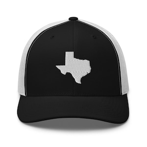Texas Trucker Cap, Texas State Shape Embroidered Baseball Hat, Texas Home State Pride, Moving To Texas Gift, I Love Texas Present