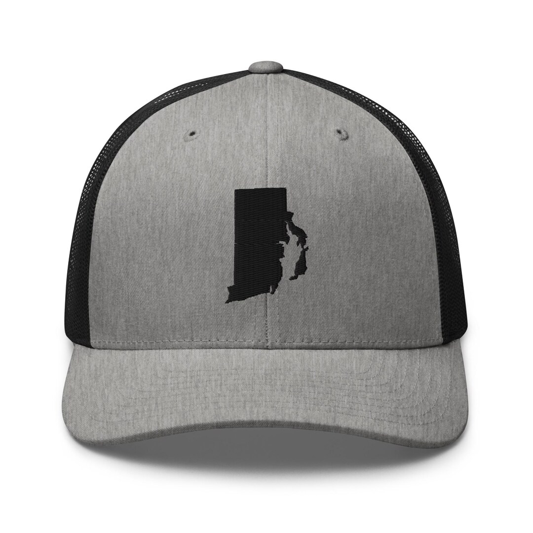 Rhode Island Trucker Cap, Rhode Island State Shape Embroidered Hat ...