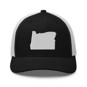 Oregon Trucker Cap, Oregon State Shape Embroidered Hat, Oregon State Pride Baseball Hat for Men or Women, Moving to Oregon Gift