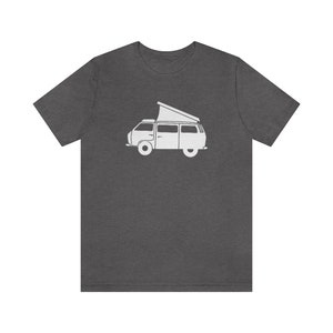 Van Life Shirt | Retro Camper Van T-Shirt | Pop Up Tent Van Graphic Tee | Camping Clothing for Men or Women | Pacific Northwest Gift image 9