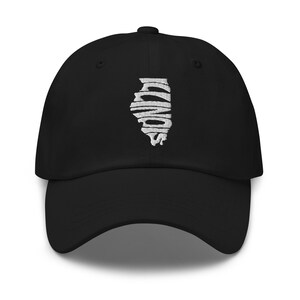 Illinois State Shape Dad Hat, Illinois Baseball Cap, Illinois Home State Pride, Moving To Illinois Gift, I Love Illinois Vacation Souvenir