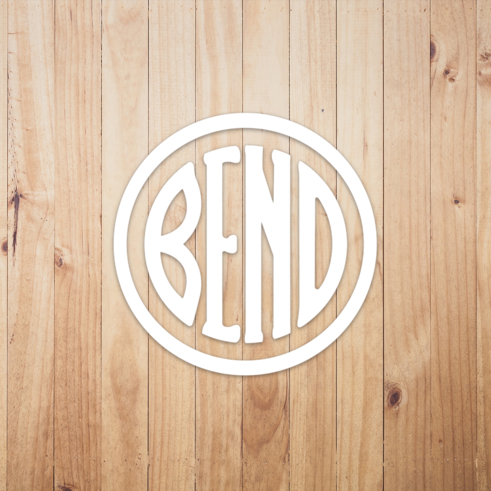 Bend Logo Vinyl Decal City of Bend Car Window Sticker - Etsy Hong Kong