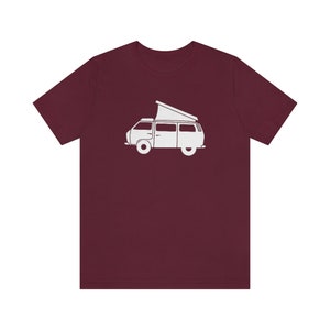Van Life Shirt | Retro Camper Van T-Shirt | Pop Up Tent Van Graphic Tee | Camping Clothing for Men or Women | Pacific Northwest Gift image 5