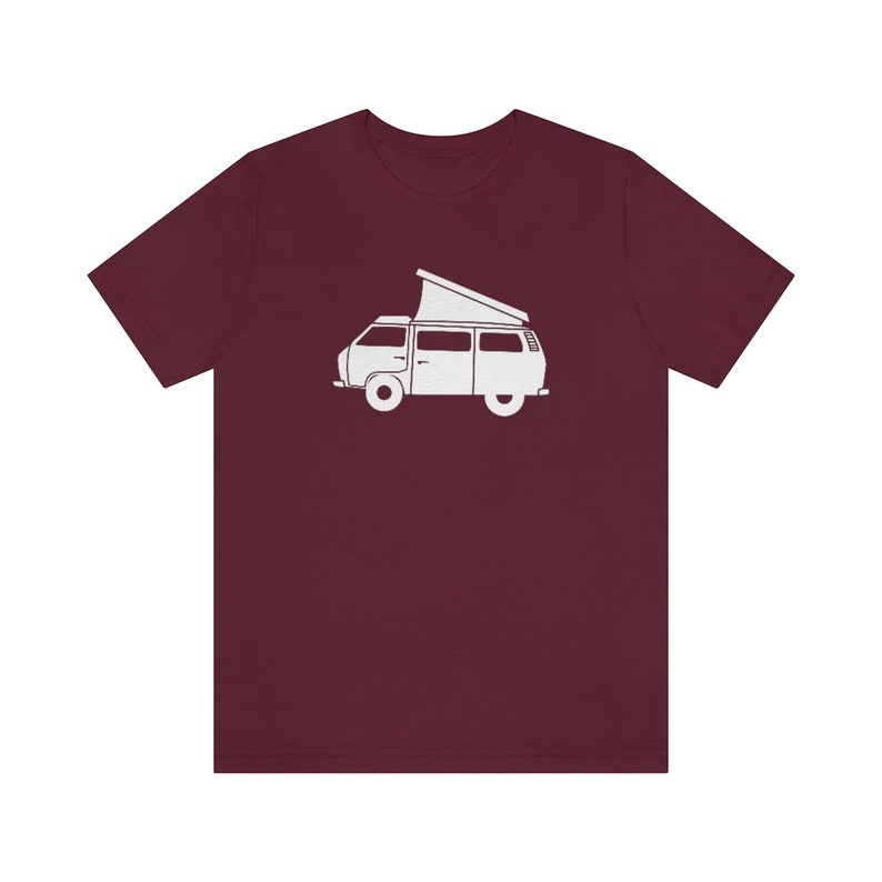 Van Life Shirt | Retro Camper Van T-Shirt | Pop Up Tent Van Graphic Tee | Camping Clothing for Men or Women | Pacific Northwest Gift image 5