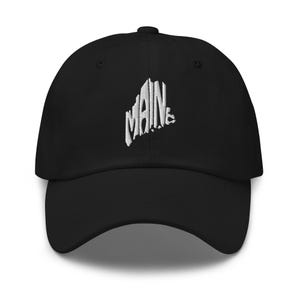 Maine State Shape Dad Hat, Maine Baseball Cap, Maine Home State Pride, Moving To Maine Gift, I Love Maine, Mens or Womens Vacation Souvenir
