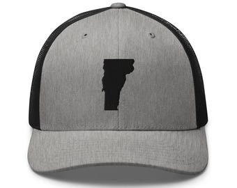 Vermont Trucker Cap, Vermont Souvenir Hat, Vermont Gift, Retro Style Hat for Men or Women, Moving to Vermont, Father's Day, Graduation Gift