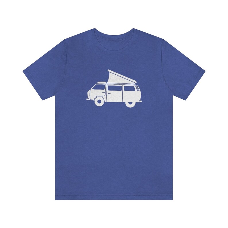 Van Life Shirt | Retro Camper Van T-Shirt | Pop Up Tent Van Graphic Tee | Camping Clothing for Men or Women | Pacific Northwest Gift image 4