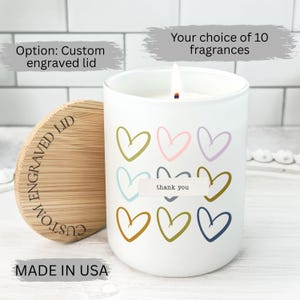 Just Wanted to Say Thanks Custom Candle, Thank You Gift, Appreciation Gift, Personalized Gift, Thank you Gift for Friend/Sister/Co-worker