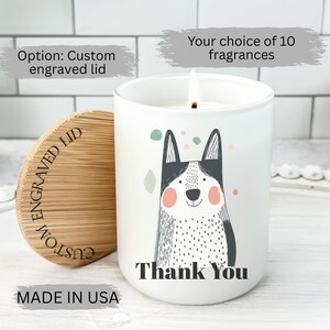 Personalized Thank You Gift, Thank You Candle, Thank You Present, Gift To Say Thank You, appreciation gift, Gift For Friend, Thankful candle