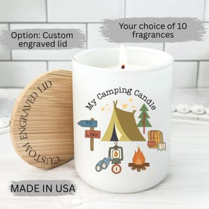 My Camping Candle, Fun Camping candle, Camp Life candle, Cute Camping made in USA candle, Outdoorsy Gift, Camper Shirt, Camping Gift