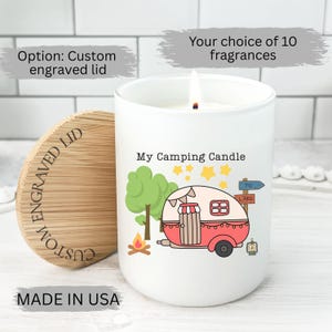 My Camping Candle, Fun Camping candle, Camp Life candle, Cute Camping made in USA candle, Outdoorsy Gift, Camper Shirt, Camping Gift