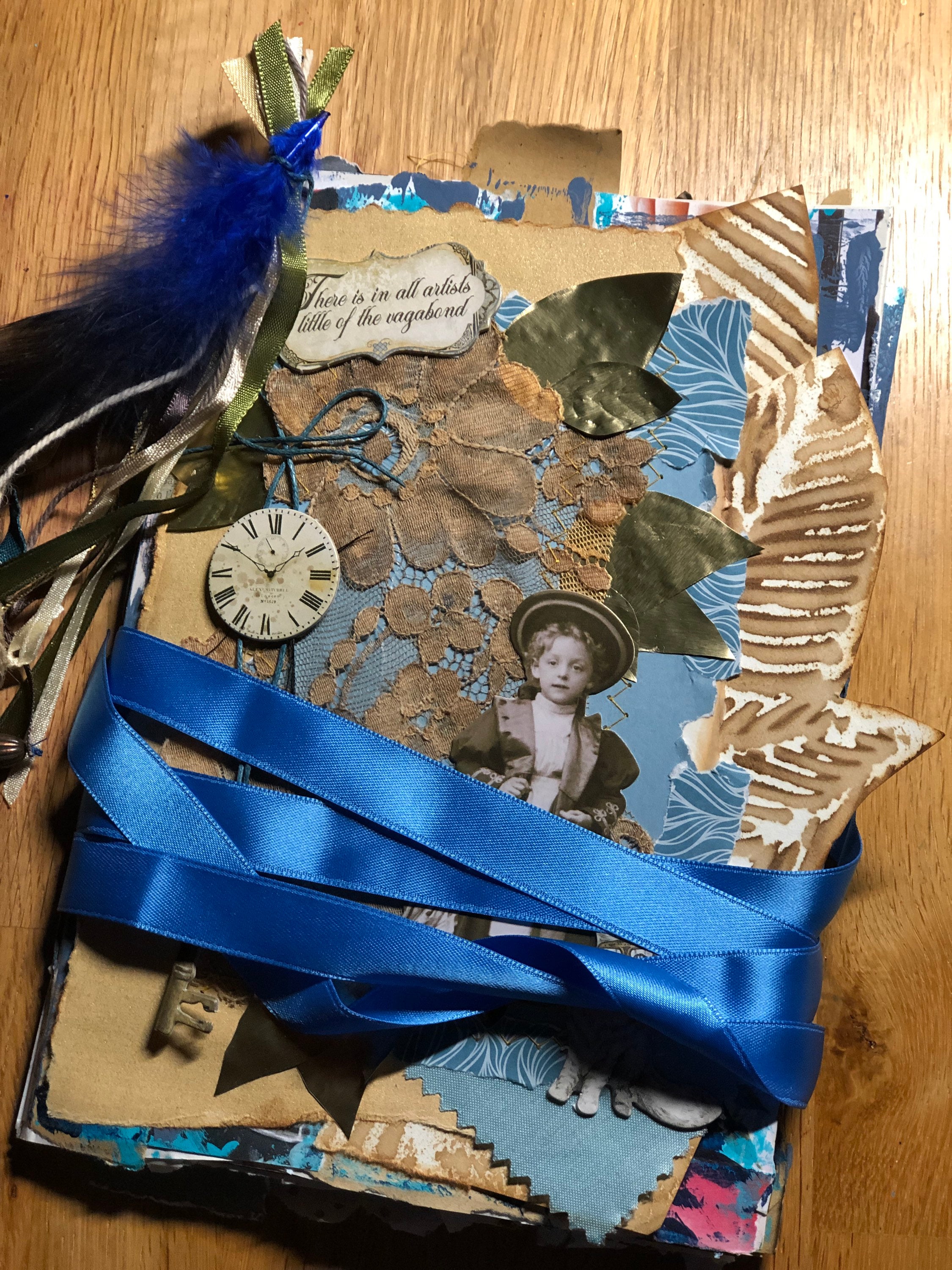 junkjournal【vintage Blue】 Junk Journal Vintage Blue - Etsy