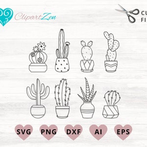 Cactus svg, Gardening svg, Pot svg