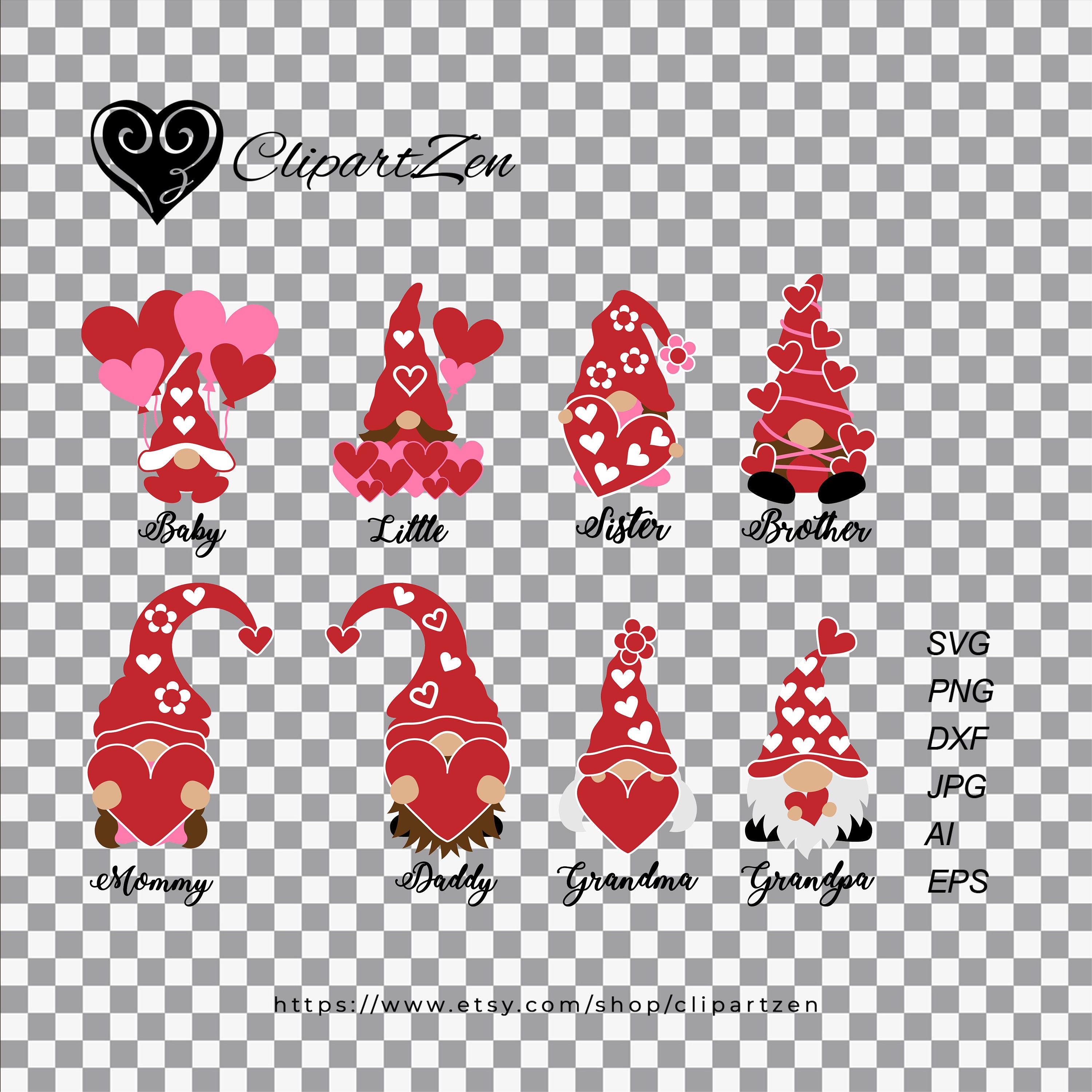 Free Free 188 Gnome Family Svg SVG PNG EPS DXF File