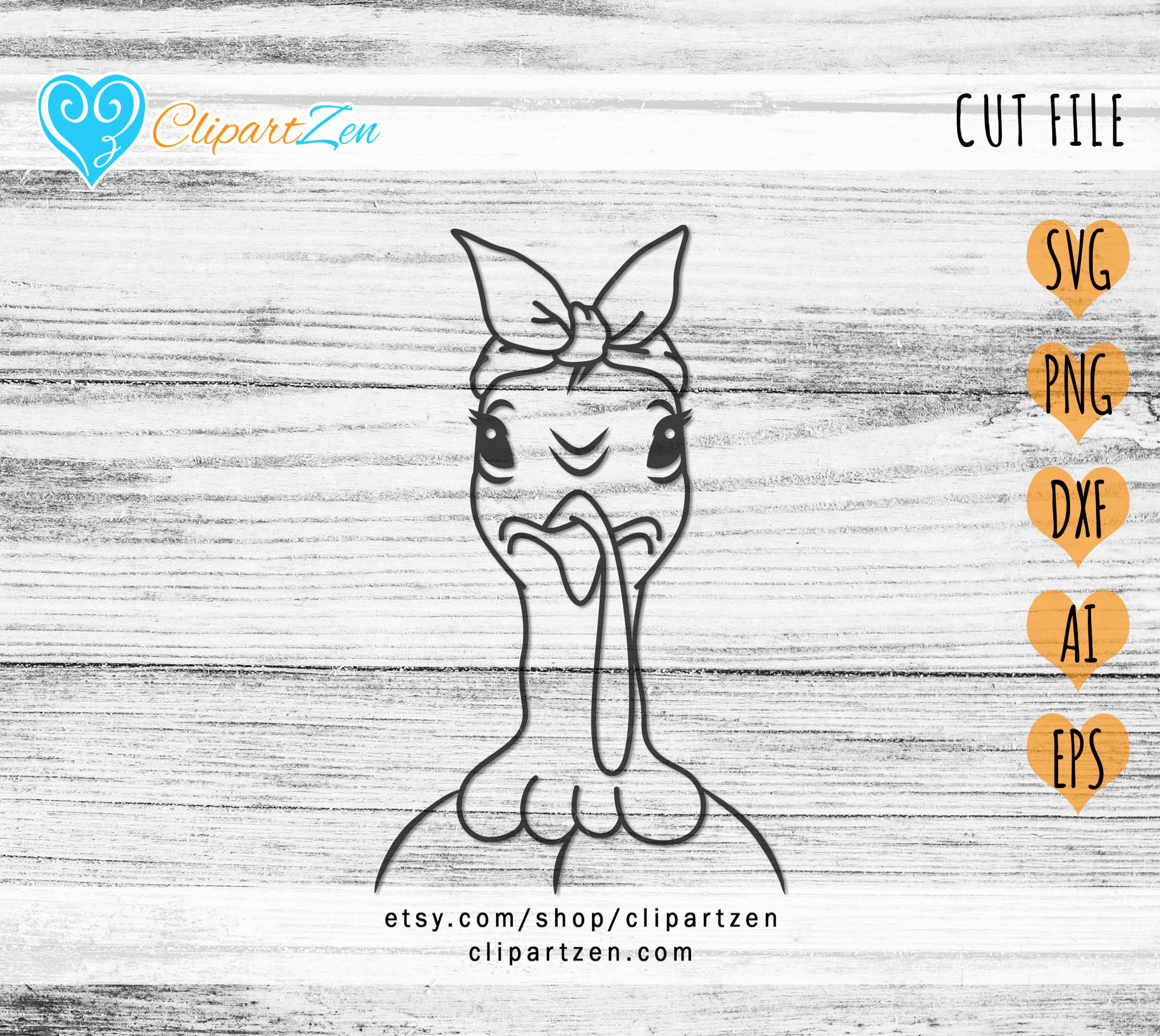 Turkey Face Head with Bandana, Animal Cut File, svg, png, dxf, eps, ai, Clipart, Vector Cuttable | Cricut, Silhouette, Cameo