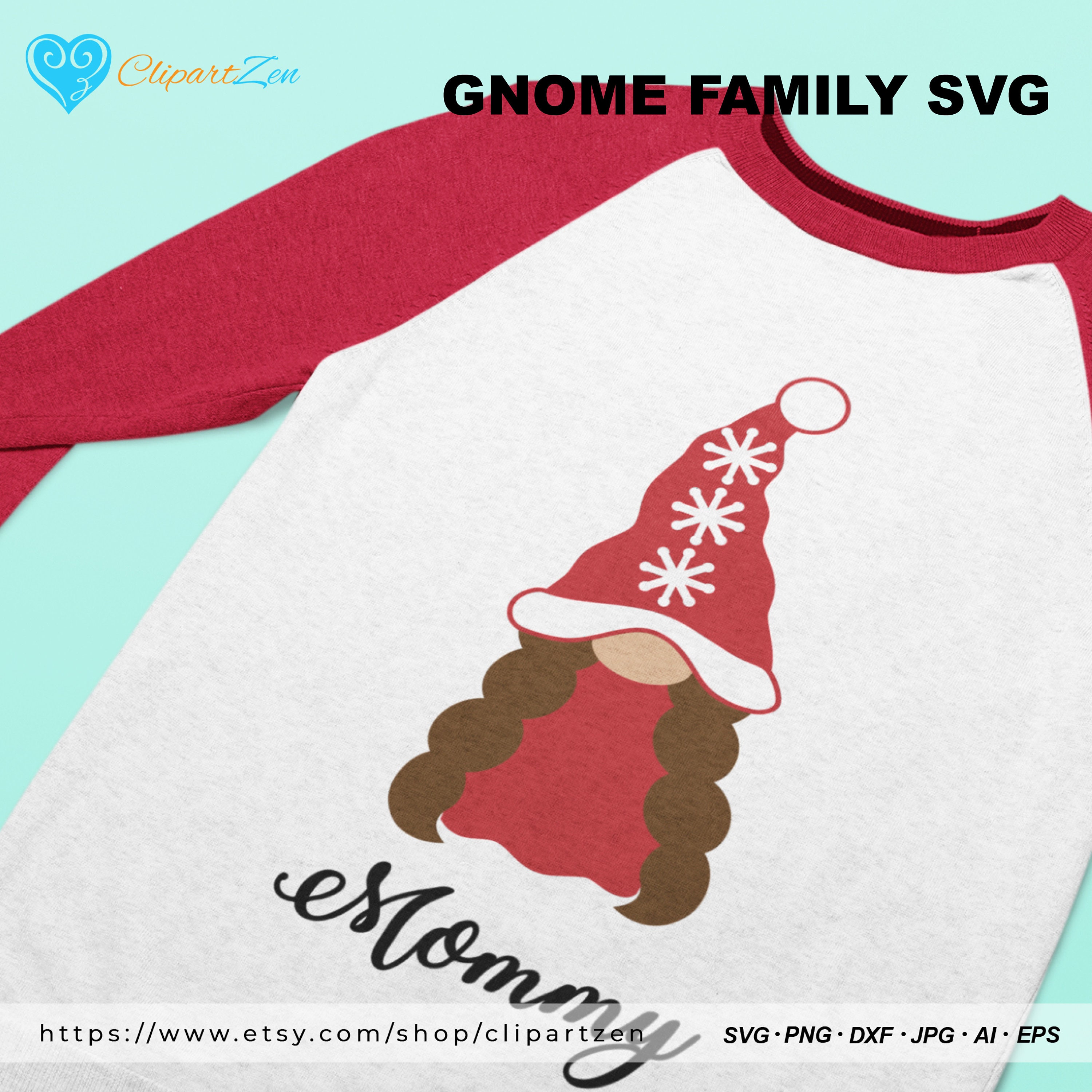 Download Family Christmas Gnome svg png dxf jpg eps ai Clipart | Etsy