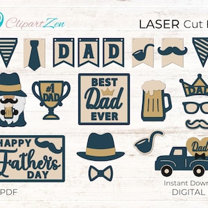 Vaderdag Tier Tray Svg, Dad Svg Bundle, Glowforge Svg, Laser Cut File, Grootvader Stiefvaders Ooms Tiered Tray Decor Bundel
