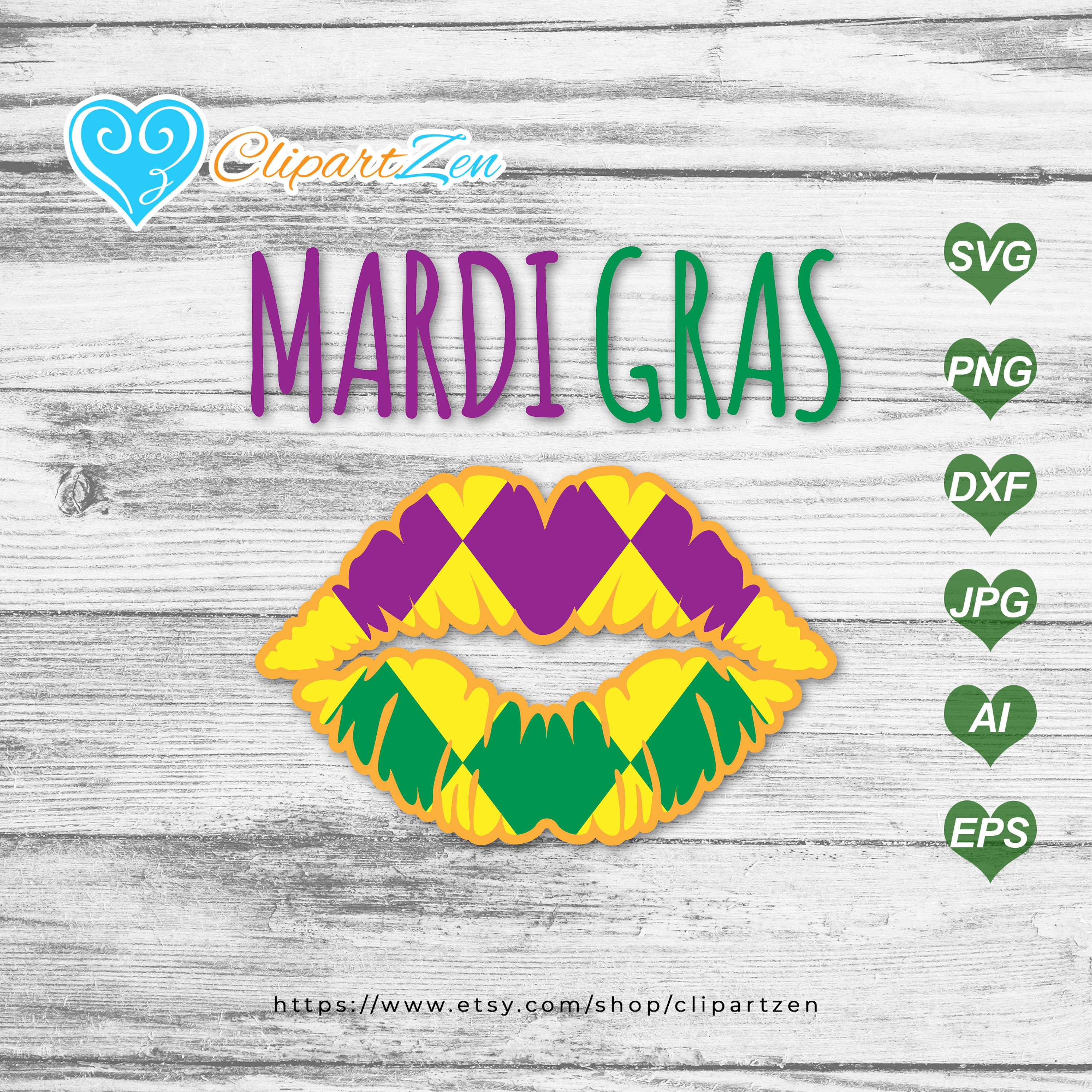 Kiss Lips Mardi Gras Lipstick Clipart svg png dxf jpg eps | Etsy