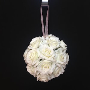White Rose and Pearl Pomander!