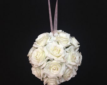 White Rose and Pearl Pomander!