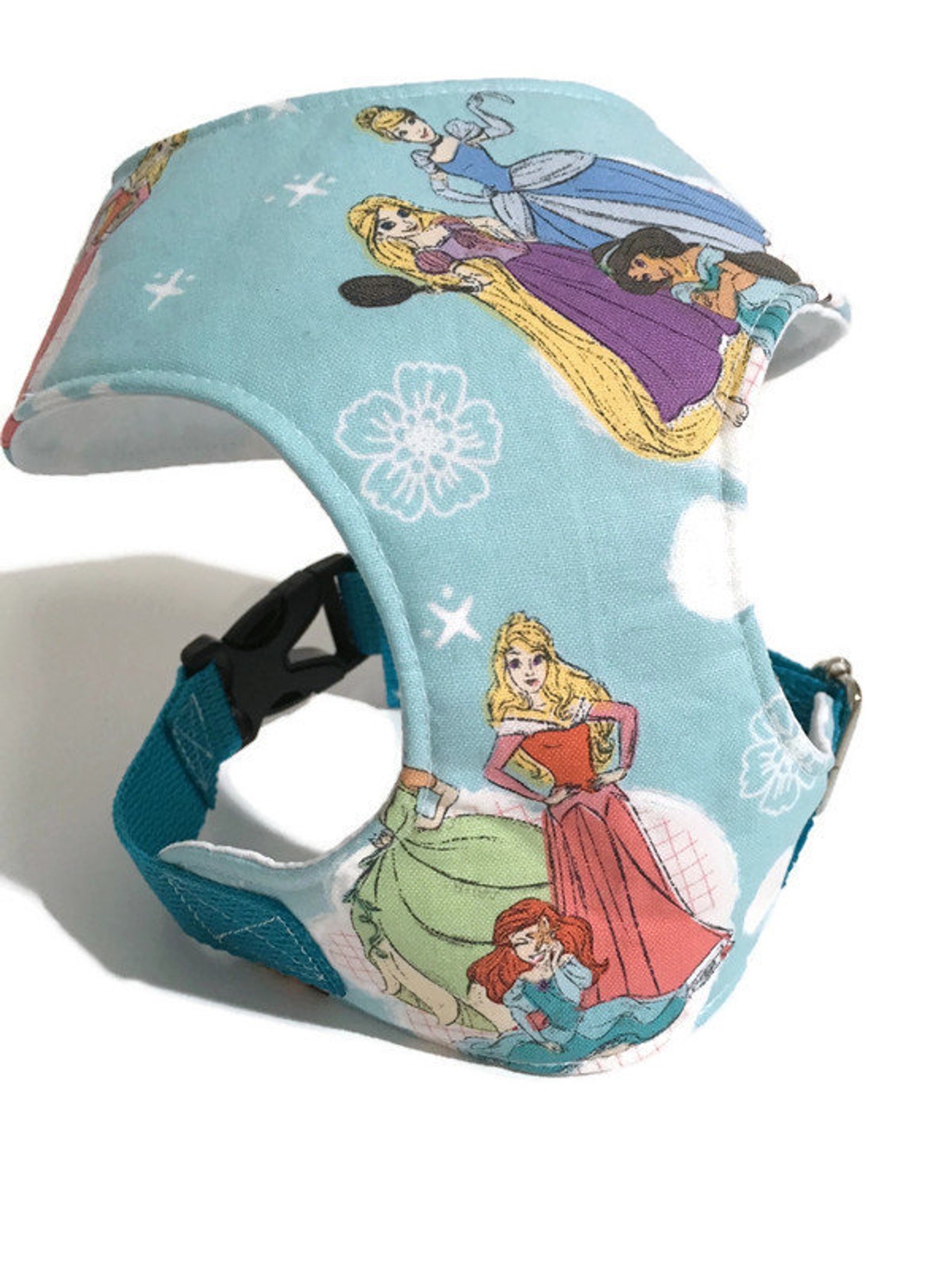 Disney Princess Dog Harness Adjustable Cotton Fabric Dog Etsy