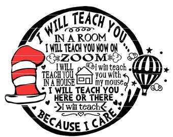 Download Dr seuss teacher svg | Etsy