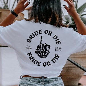 Despedida de soltera SVG, camisetas góticas para despedida de soltera, temática punk para boda, mano de esqueleto PNG para despedida de soltera, regalo de despedida de soltera SVG