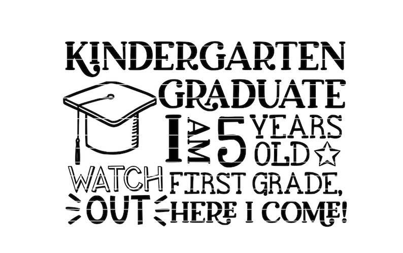 Download Kindergarten Graduation SVG digital download for graduates | Etsy