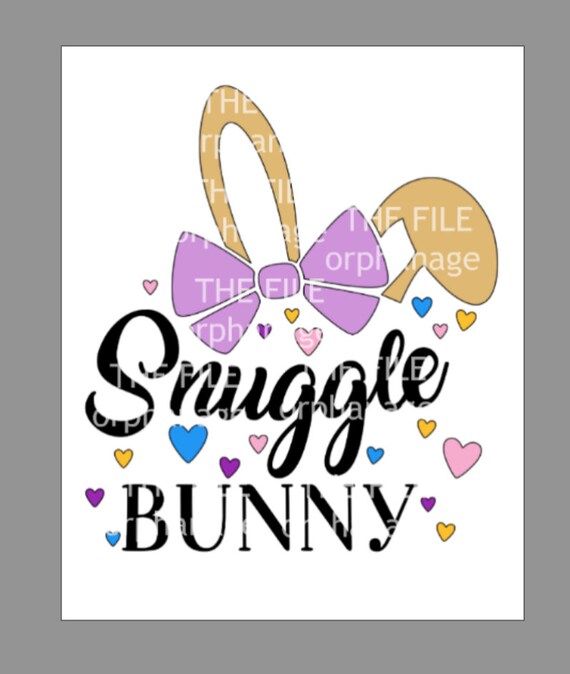 Snuggle Bunny Svg Kids Easter Svg Easter Shirt Svg Easter Etsy