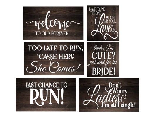 Download Wedding Decor Ceremony Welcome Sign Svg Bundle Rustic Etsy