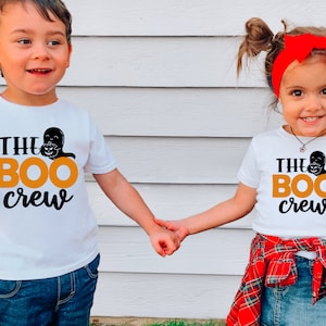 The Boo Crew Halloween SVG taglia i file per abbinare le camicie di famiglia, fratelli o cugini