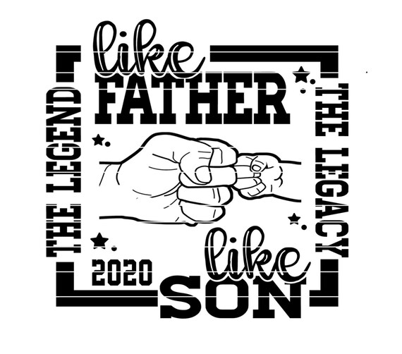 Download Father S Day Fistbump Svg Like Father Like Son The Etsy