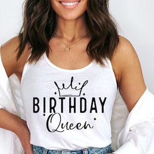 Anniversaire Reine cadeau SVG, Girls night out Shirt SVG, 21e anniversaire svg, 30e 40e 50e anniversaire svg, 5e, 10e, 13e anniversaire célébration svg