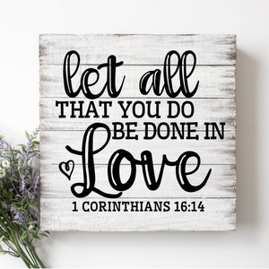 Versículo de la Biblia SVG, Citas de las Escrituras, Boda SVG, Archivo de signo de granja, Boda rústica, Archivo de corte Cricut - Fe, svg, jpg, png