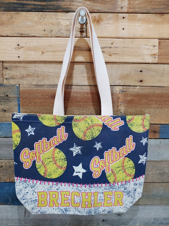softball tote bag