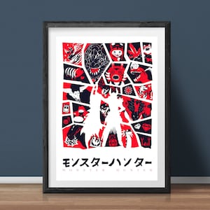 Monster Hunter Universe - Prints A4 - A3 - A2 - A1 - Wall Art
