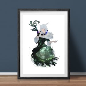 Y'Shtola Rhul - FFXIV - Poster Prints A3 - A2 - A1 - Wall Art