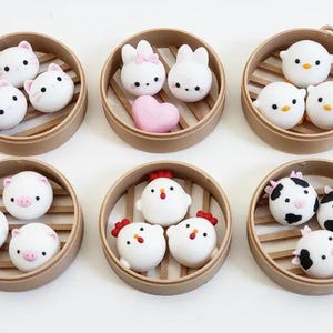 Brelok do kluczy Dim Sum Bao Bun Fidget