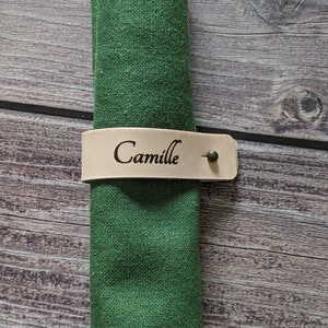 Personalized leather napkin ring, place mark, wedding table, table decoration, name napkin ring.