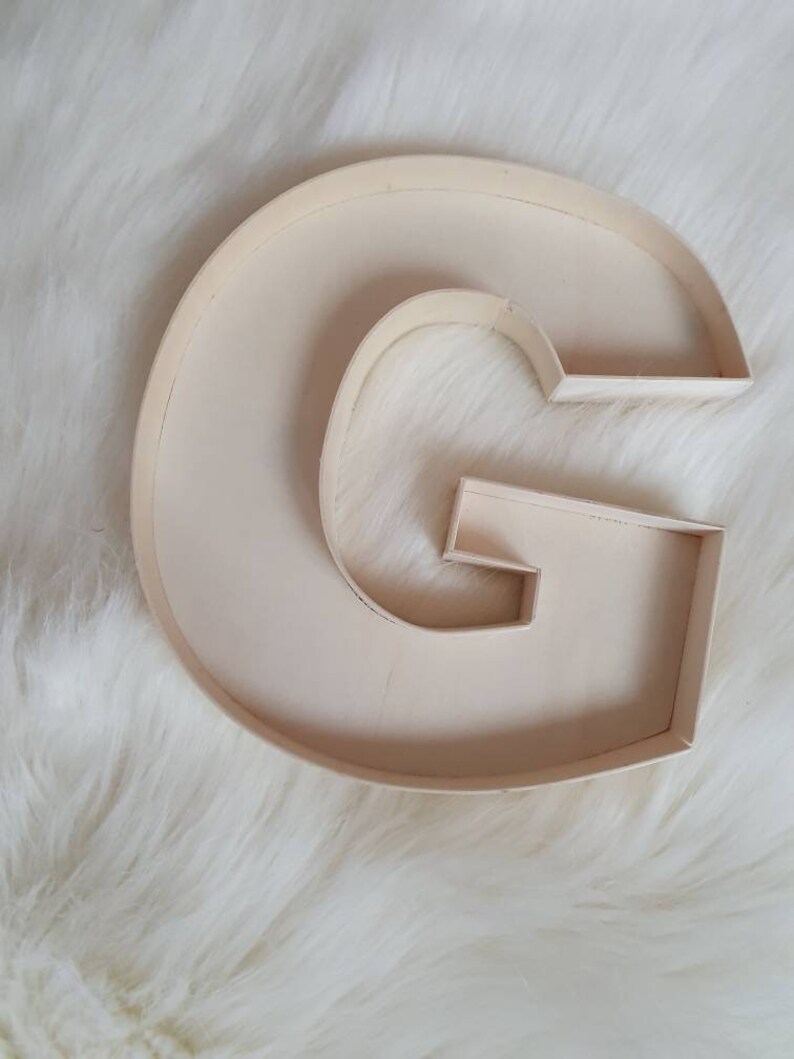 Wooden Fillable Letter Etsy